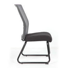 Load image into Gallery viewer, Interchangeable Gray Mesh Back Armless Guest Chair with Sled Base
