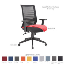 Load image into Gallery viewer, Interchangeable Collection | Mesh High Back Task Chair with Black Base
