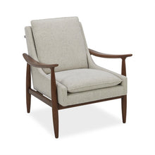 Load image into Gallery viewer, Mira Wood Arm Upholstered Lounge Chair
