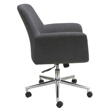 Load image into Gallery viewer, Bolster Collection Mid Back Swivel Chair with 5 Star Chrome Base
