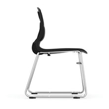 Load image into Gallery viewer, Slash Collection Armless Sled Base Stack Chair with Chrome Frame
