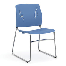 Load image into Gallery viewer, Stacked Seating Armless Stackable Side Chair with Chrome Frame
