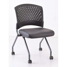 Load image into Gallery viewer, Perch | Armless Nesting Chair with Casters, Titanium Frame
