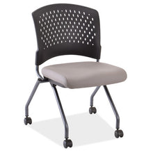 Load image into Gallery viewer, Perch | Armless Nesting Chair with Casters, Titanium Frame
