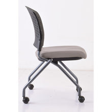 Load image into Gallery viewer, Perch | Armless Nesting Chair with Casters, Titanium Frame
